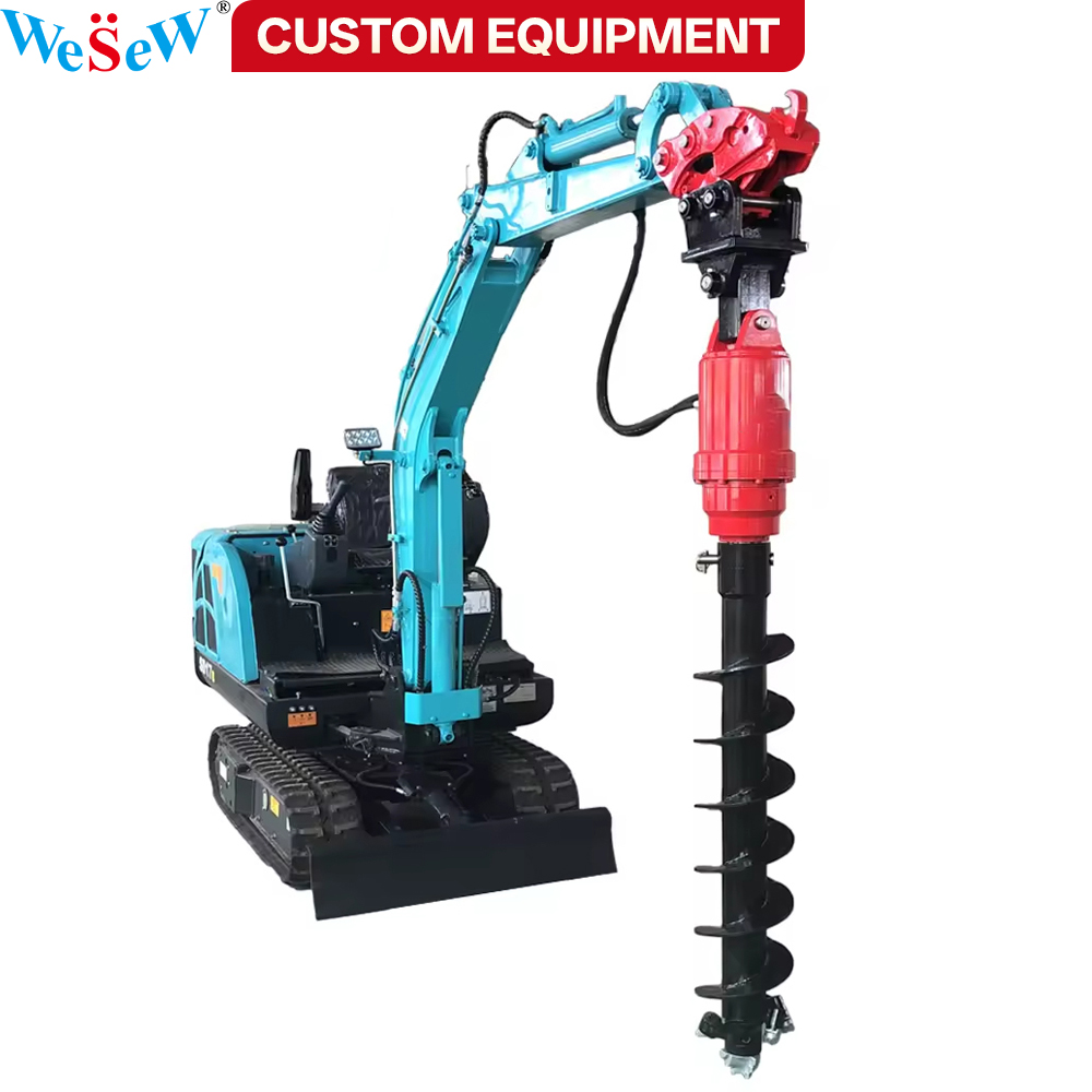 Auger Drill Attachment - Customized Auger Boring Machine Mini Earth