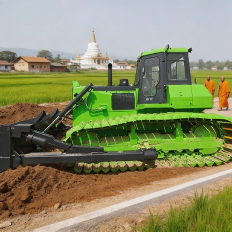 Heavy Equipment In Construction - Tracked Bulldozer SEM818F 180HP Dozer Machine