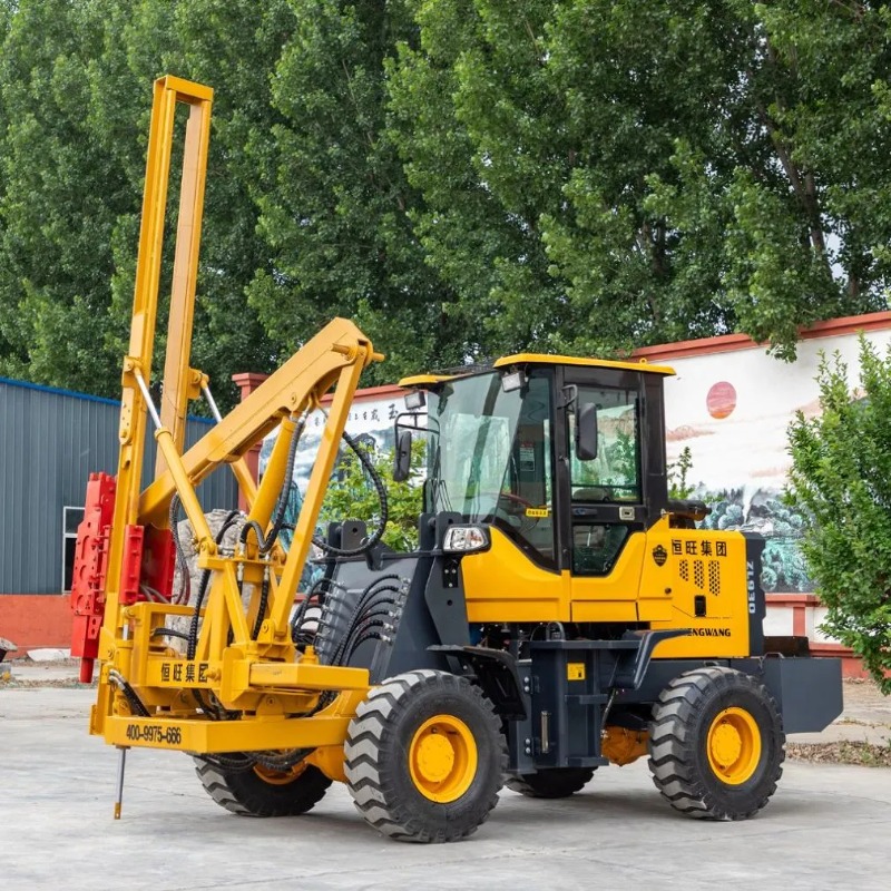 Heavy Equipment In Construction - Heavy Duty Hydraulic Screw Pile Driver
