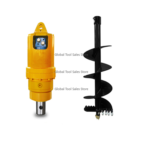 Auger Drill Attachment - ADH5700W Hydraulic Earth Auger Drive Excavator
