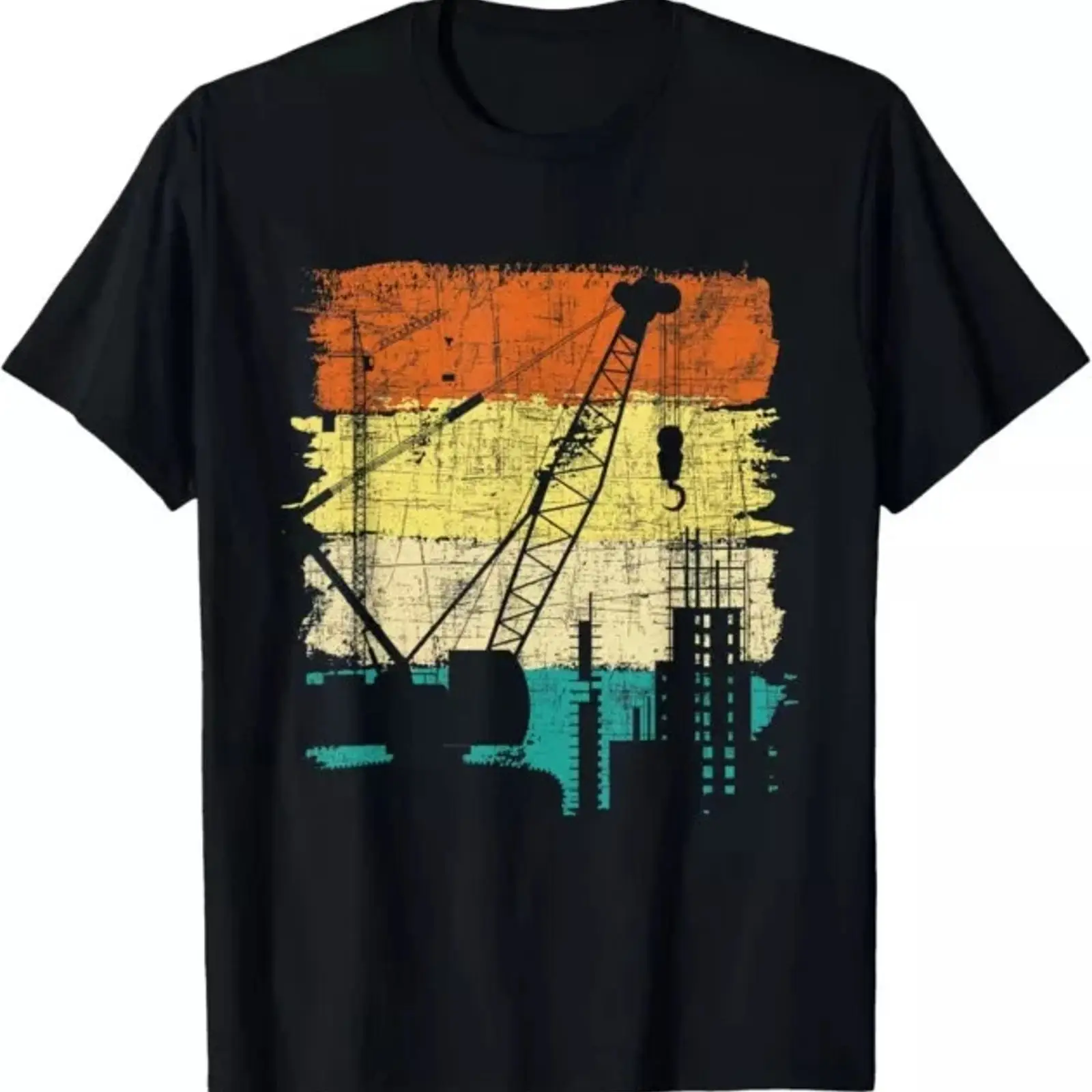Heavy Equipment Operator Shirts - Crane Operator Retro Tower Heavy Equipment
