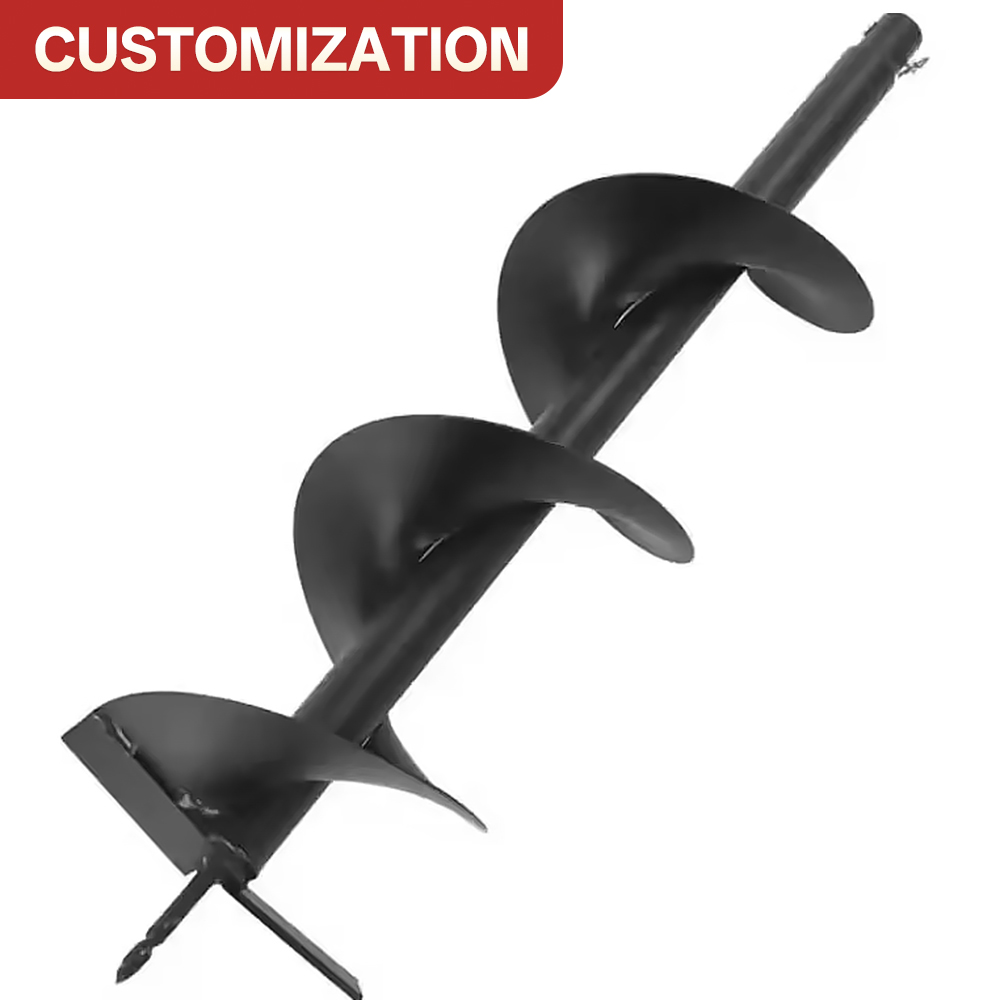 Auger Drill Attachment - Custom Mini Excavator Hydraulic Auger screw