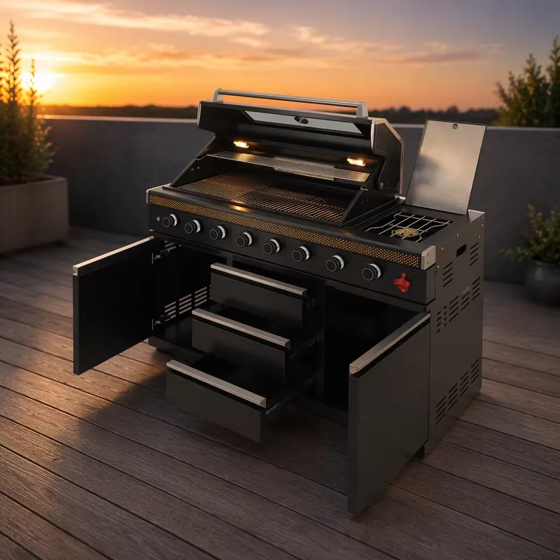 Heavy Equipment Zone - Heavy Duty Gas BBQ Grill Outdoor