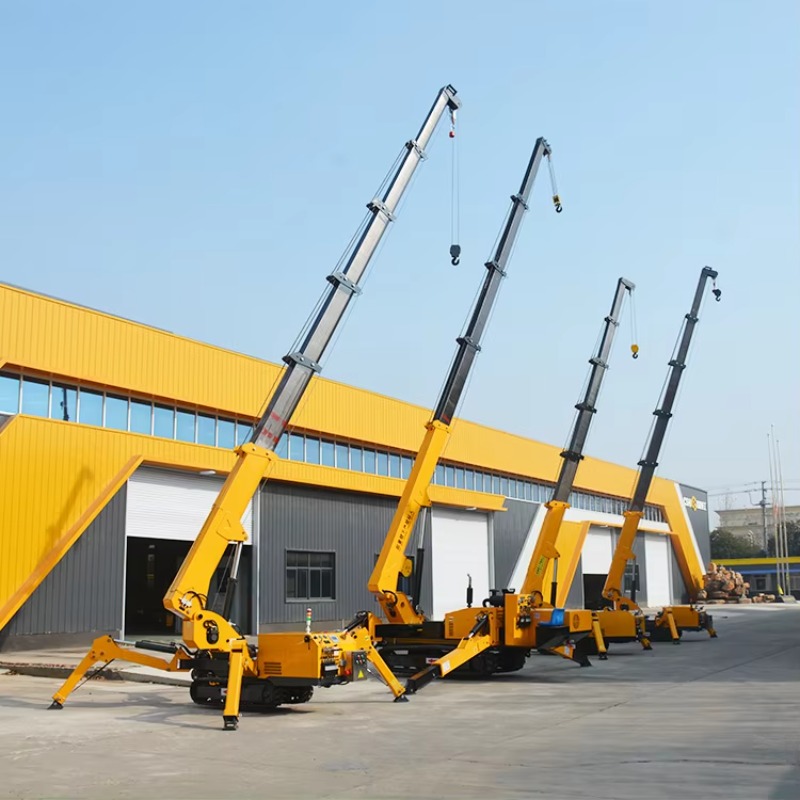 Heavy Equipment In Construction - 8T Hydraulic Spider Crane Heavy Duty