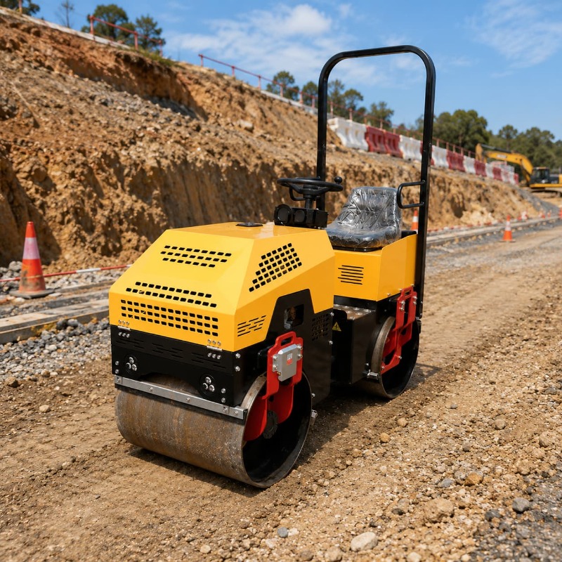 Double Drum Vibratory Road Rol - đánh giá và giá Heavy Equipment In Construction