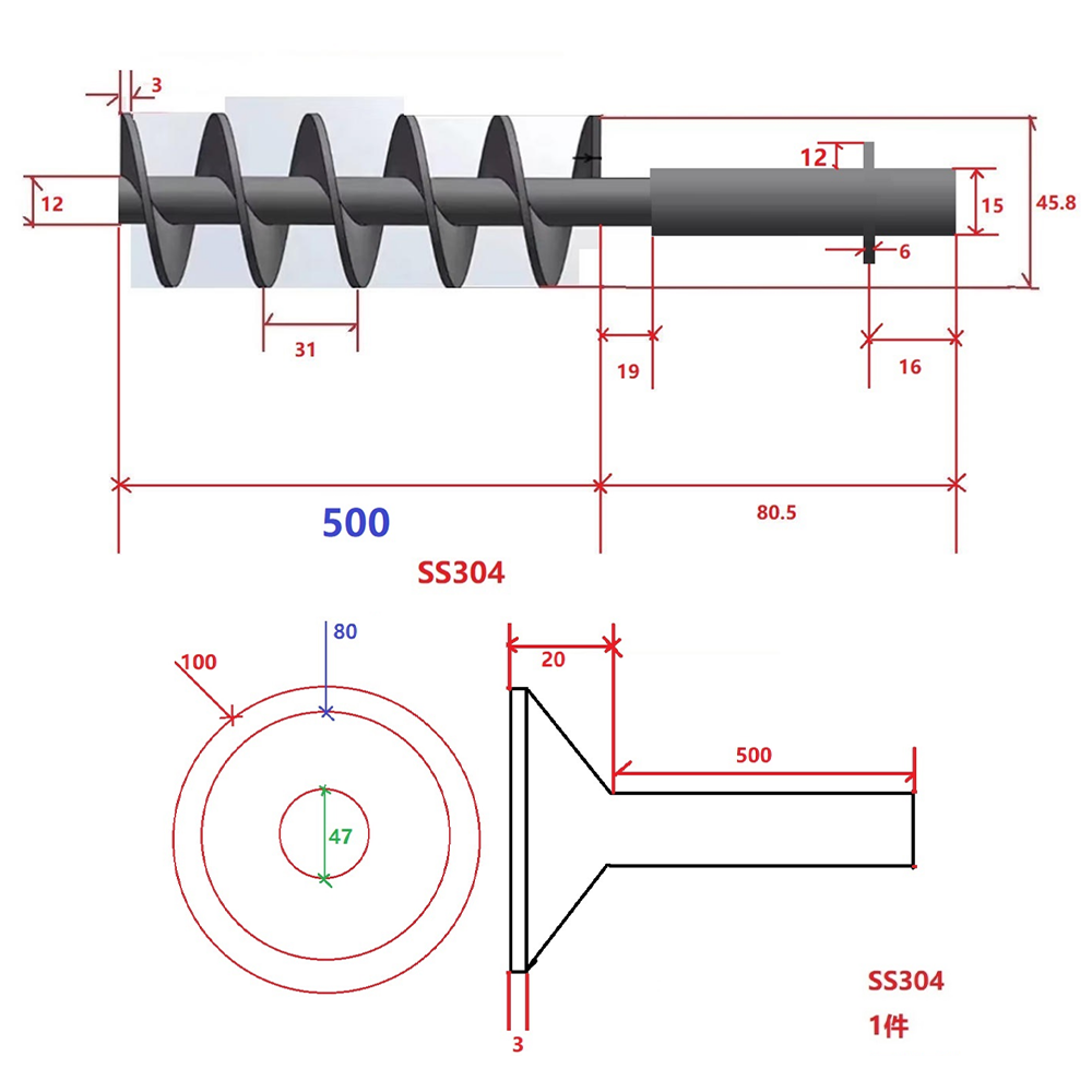 Customized Auger Drill Bit Att - đánh giá và giá Auger Drill Attachment