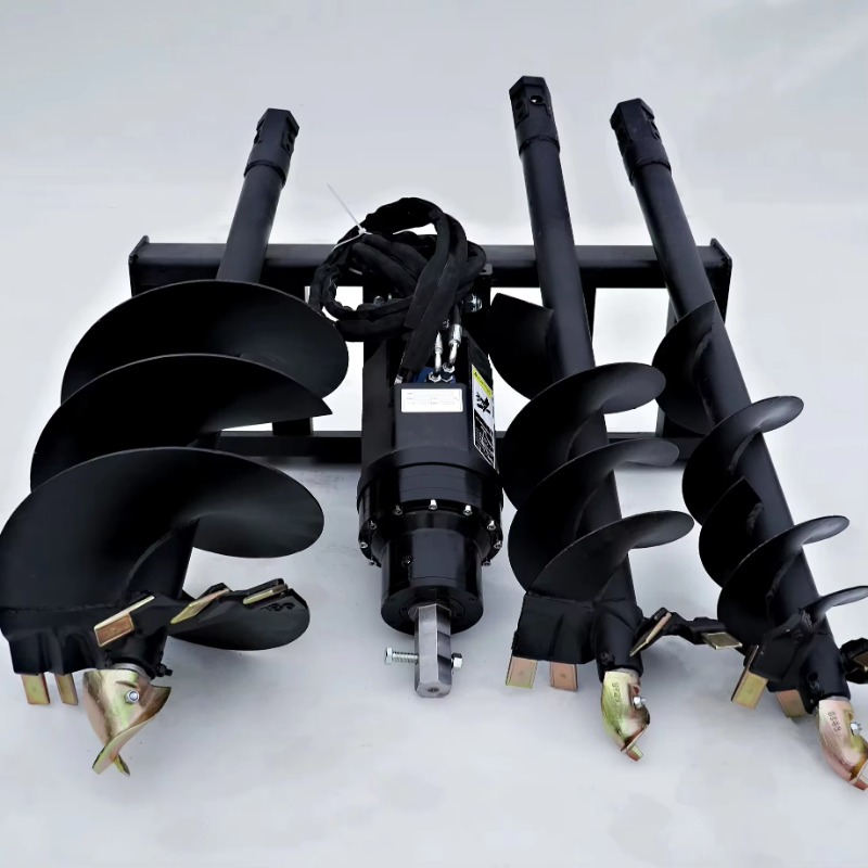 Heavy   Skid Steer Auger Attac - đánh giá và giá Auger Drill Attachment
