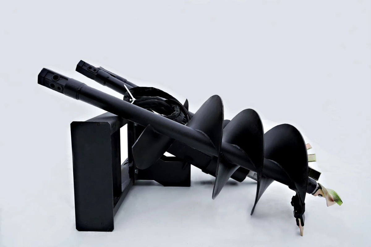 Heavy   Skid Steer Auger Attac - đánh giá và giá Auger Drill Attachment
